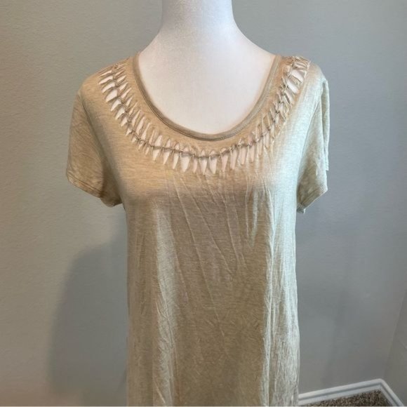 iJeans by Buffalo Off White/Tan Cut Out Design Top - Picture 5 of 8